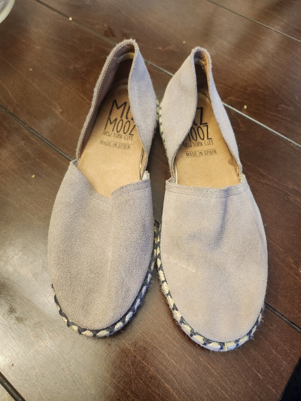Miz Mooz Taupe Carmena Suede Flats